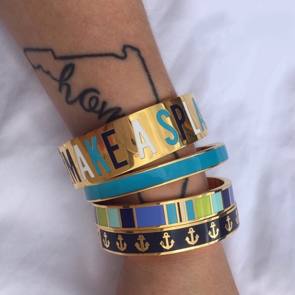 KATE SPADE Turquoise Forever Gems Bangle Bracelet - Picture 3 of 4